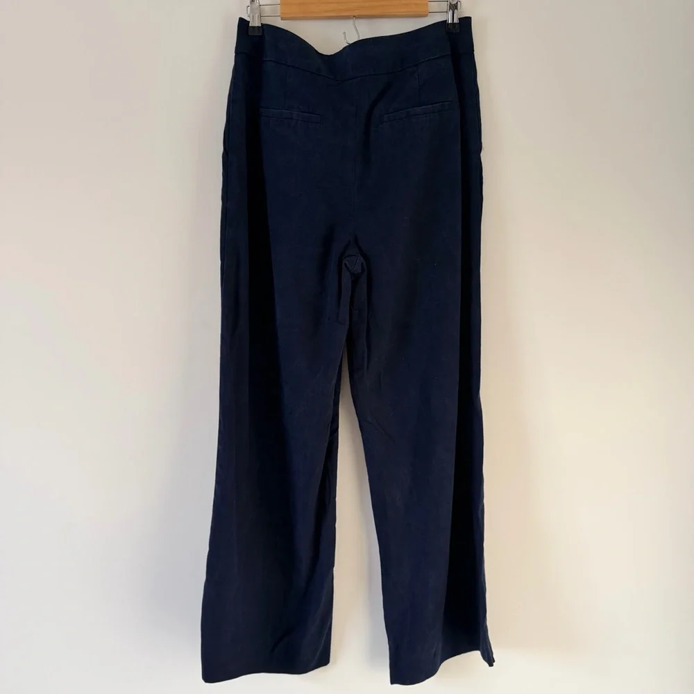 Banana Republic Navy Blue Tie Waist Trousers